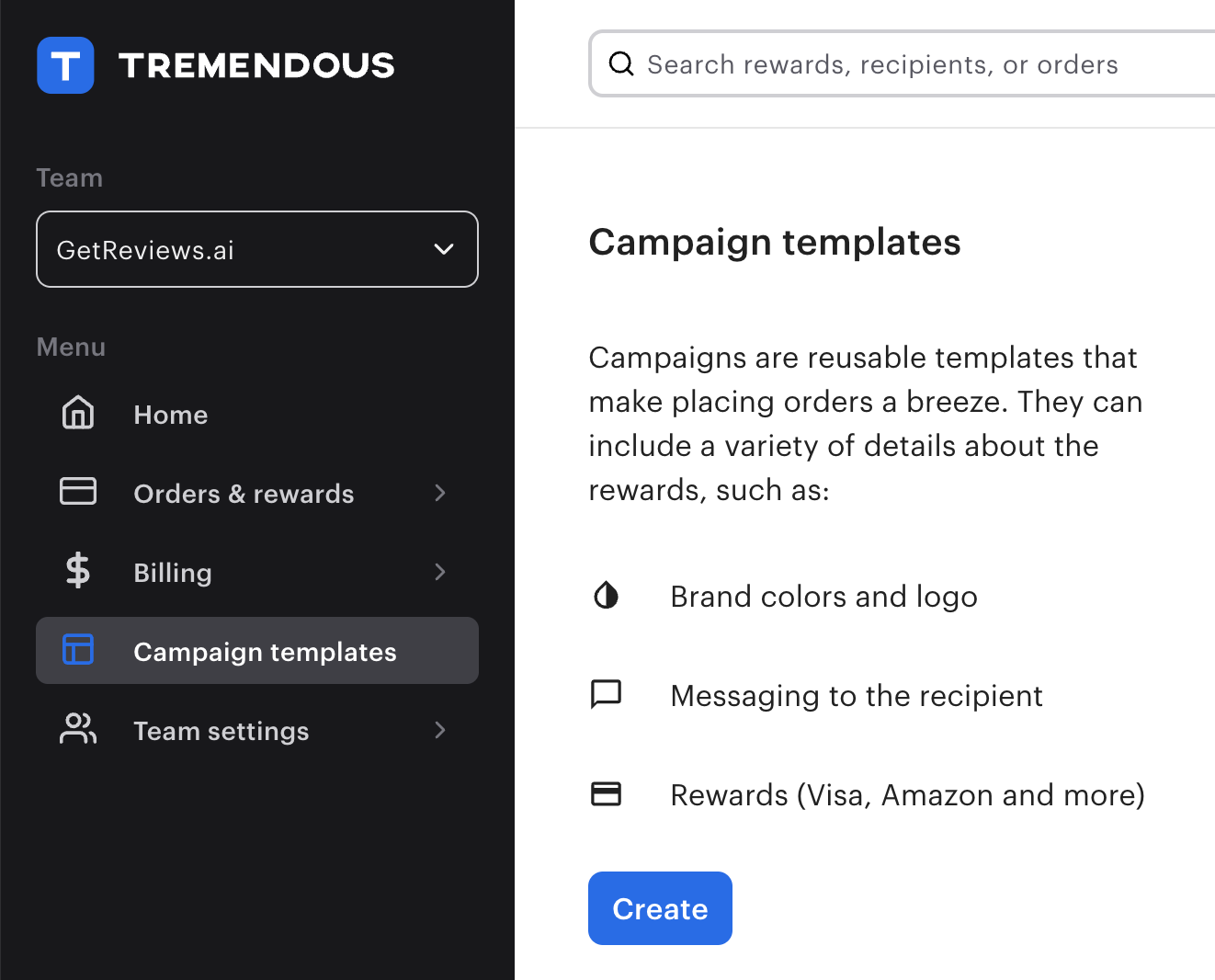 Create a Tremendous Campaign Template
